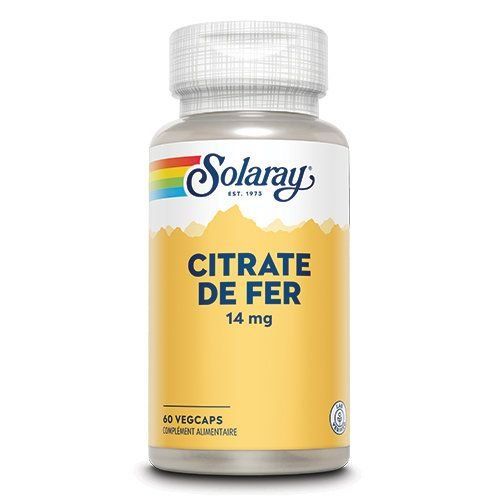 Citrate de Fer 14mg 60 capsules végétales