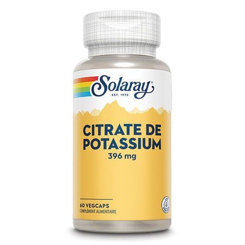 Citrate de Potassium 396mg 60 vegcaps  - Solaray