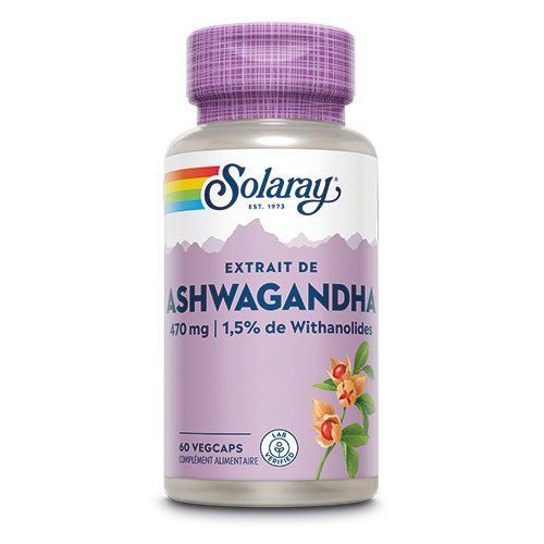 Ashwaganda 470mg 60 vegcaps  - Solaray